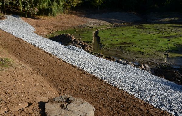 Landscape Swales Installation in Jeffersonville