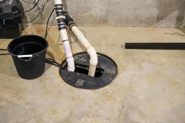 Basement Drainage Installation in Jeffersonville