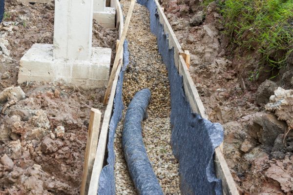 French Drain Installation in Jeffersonville